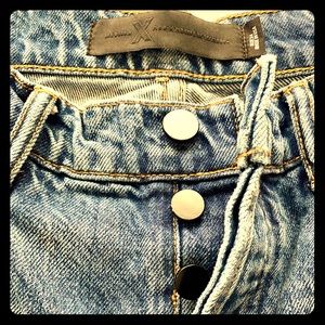 Alexander Wang Button Fly Boyfriend Jeans